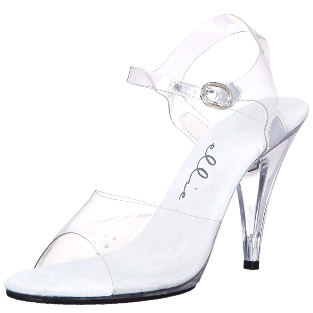👠 Ellie Brook 405 Clear Heels 10 👠